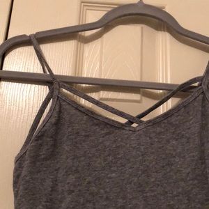 Aeropostale Tops - grey strappy v-neck cami Aeropostale Tops - grey strappy v-neck cami